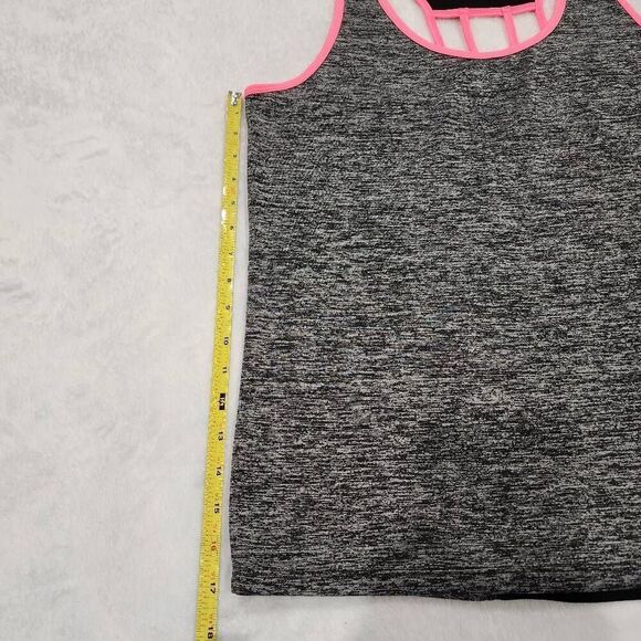 RBX Performance Tank Top Womens XL Large Gray Pink Racerback X-Dri - Picture 5 of 7